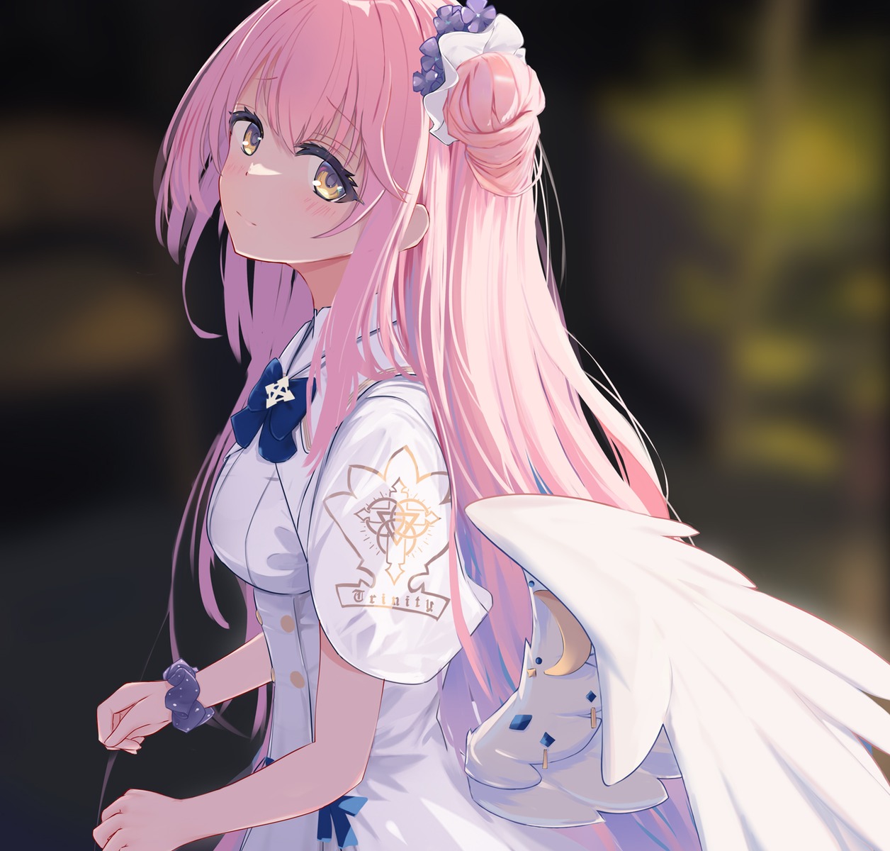 blue_archive, dasiu, dress, misono_mika, wings