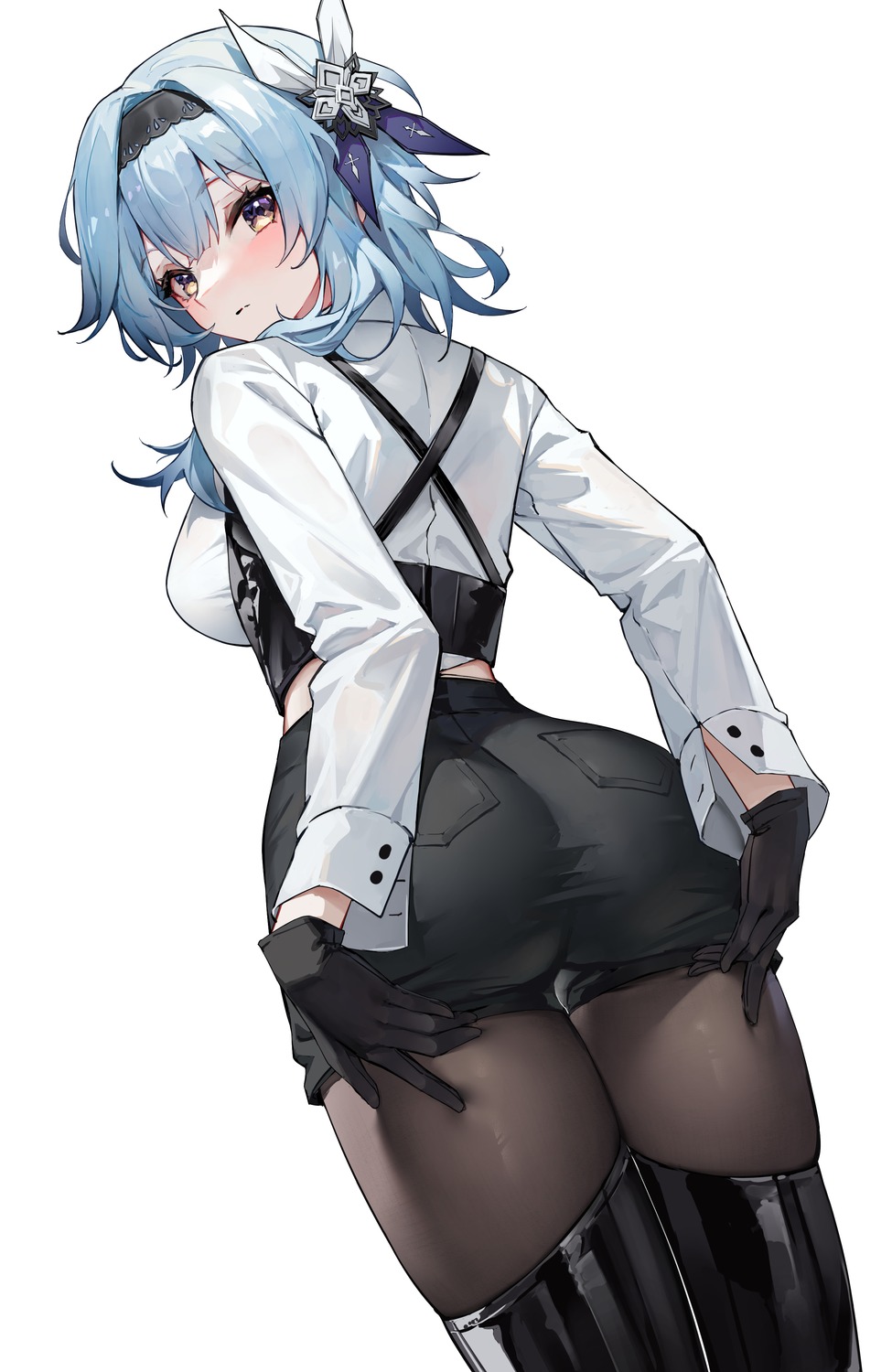 ass, eula, genshin_impact, hundun_no_bifang, pantyhose, thighhighs