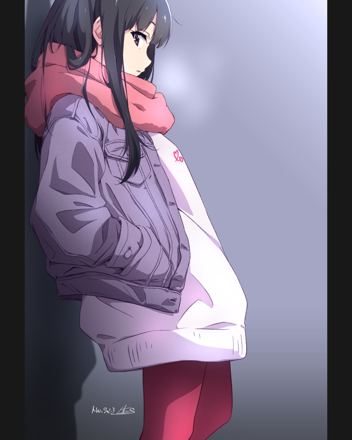 inoue_takina, lycoris_recoil, nii_manabu, pantyhose, sweater