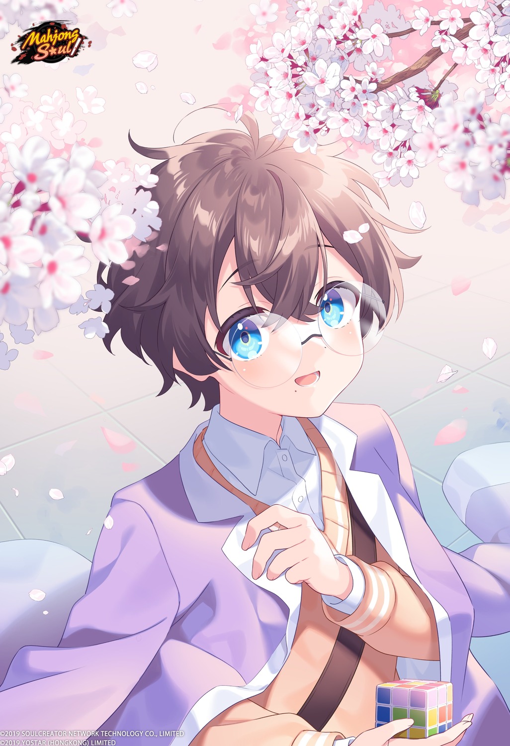 ichinose_sora_(majsoul), majsoul, male, megane, nagino_shizuku, seifuku, sweater