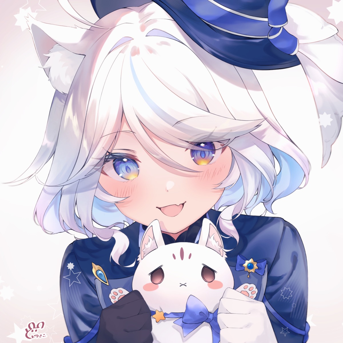 animal_ears, dodosako, furina, genshin_impact, heterochromia, neko, nekomimi