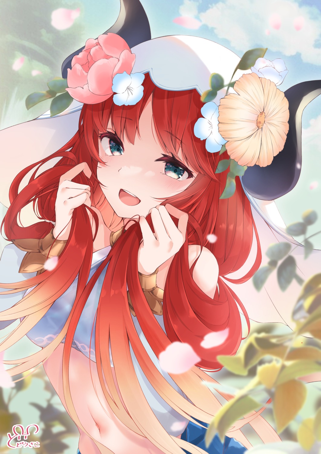 dodosako, genshin_impact, horns, nilou