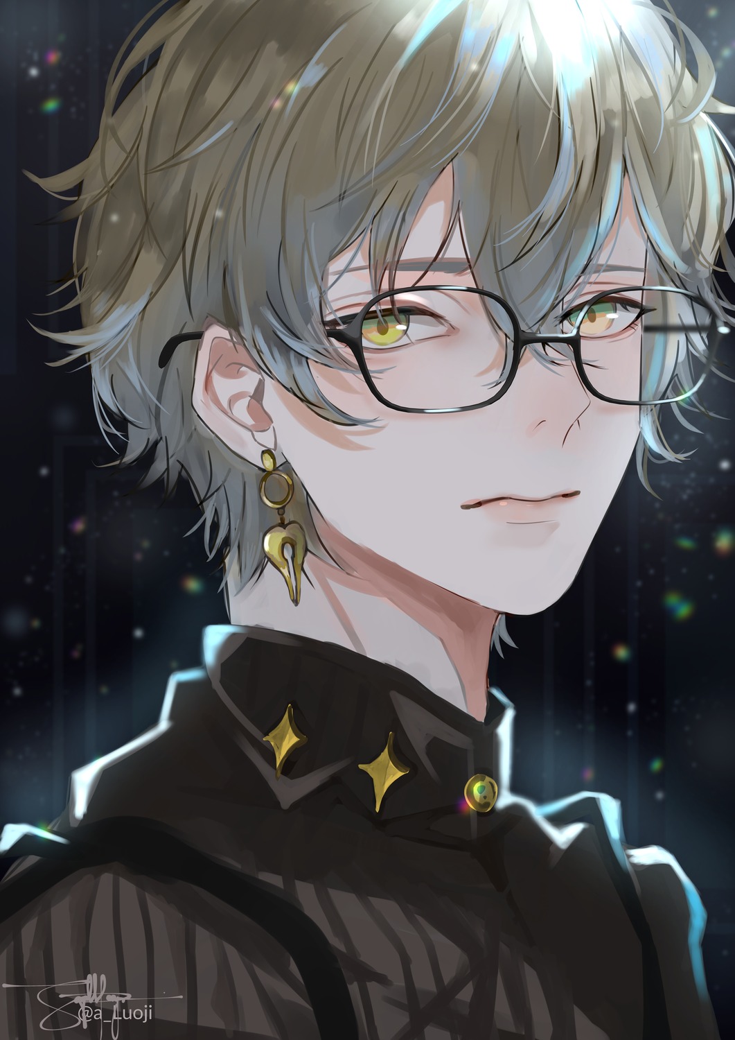 ike_eveland, luoji_(a_luoji), male, megane, nijisanji, nijisanji_en
