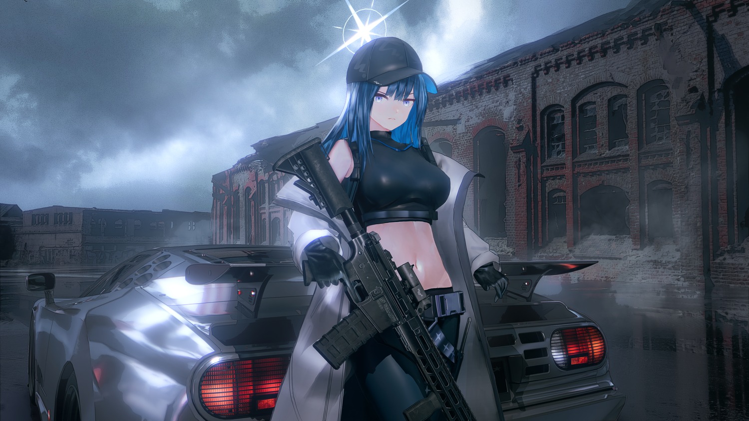 blue_archive, gun, halo, joumae_saori, seymour