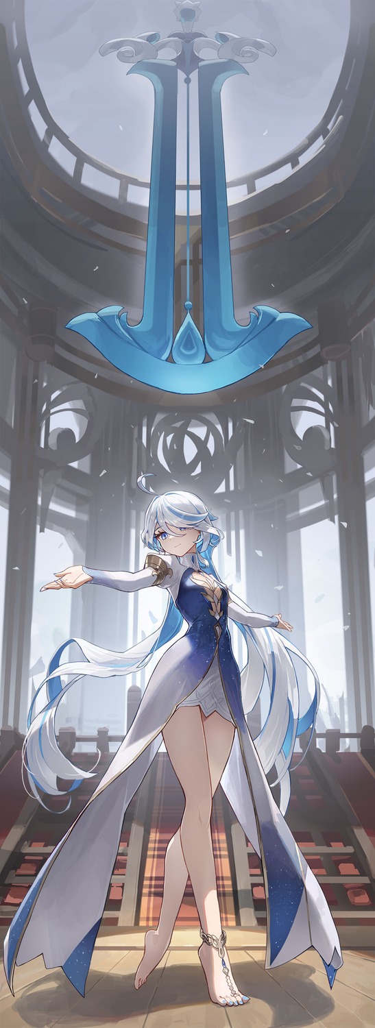 cotta_(heleif), dress, furina, genshin_impact, heterochromia