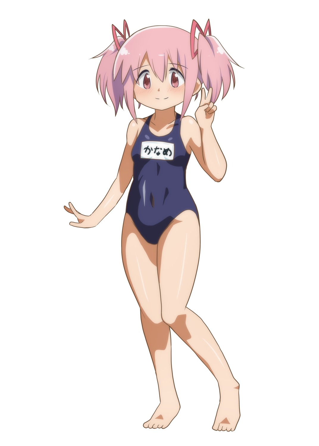 hateri, kaname_madoka, mahou_shoujo_madoka_magica, school_swimsuit, swimsuits