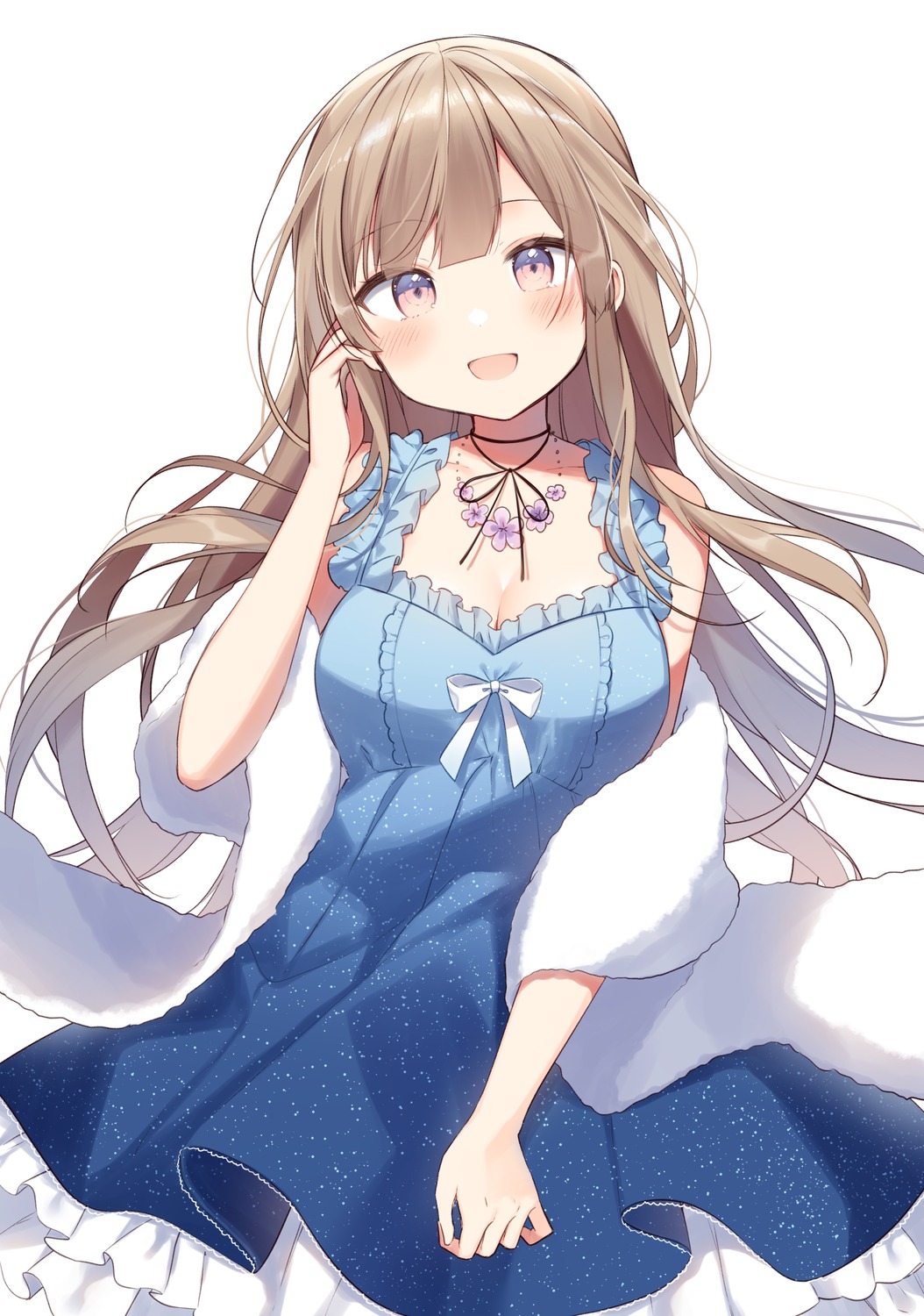 cleavage, dress, shiino_sera