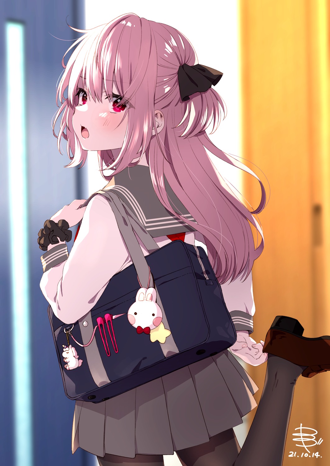 pantyhose, seifuku, yamada_sakura