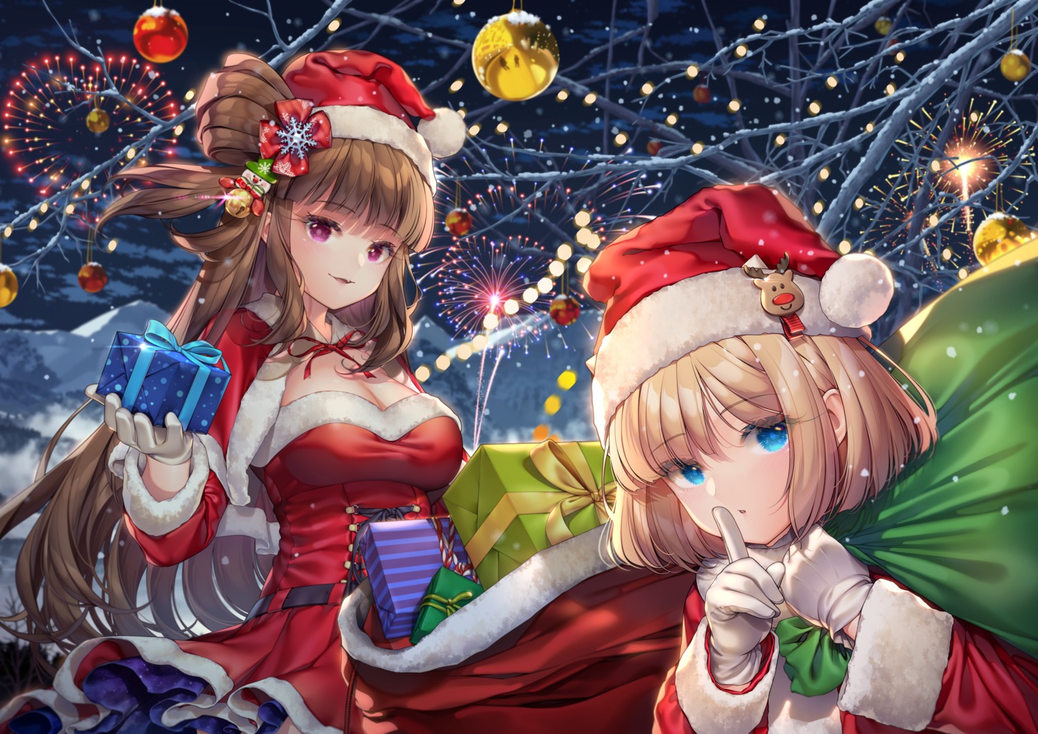 agrt, brown_dust, brown_dust_ii, christmas, dress, helena_(brown_dust_ii), justia