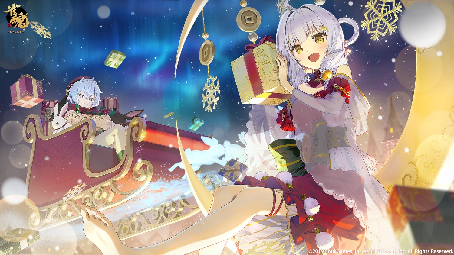 christmas, fu_ji, garter, majsoul, ryan_(majsoul), see_through, wallpaper, wasabi60