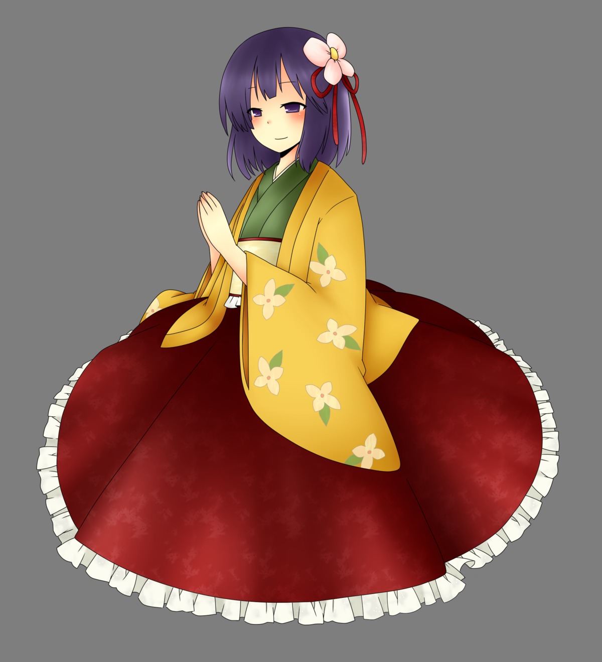 hieda_no_akyuu, japanese_clothes, touhou, transparent_png, vector_trace, yutsu