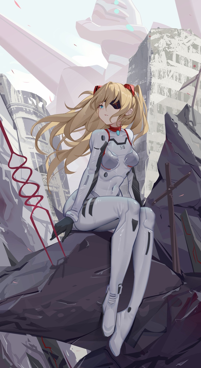 bodysuit, eyepatch, luai, neon_genesis_evangelion, souryuu_asuka_langley