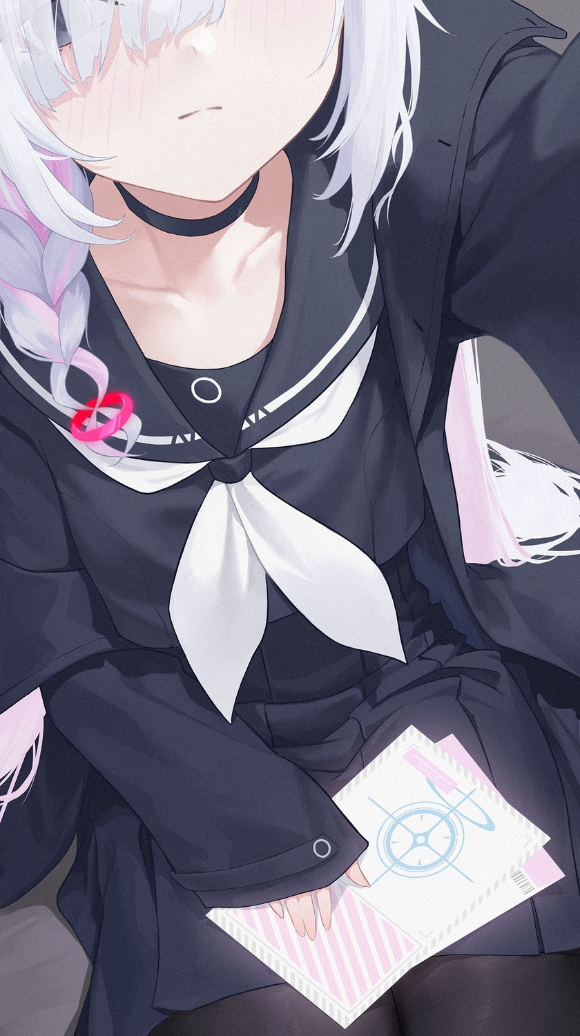 arona_(blue_archive), blue_archive, pantyhose, plana_(blue_archive), seifuku, selfie, shou_xun_bu_liang