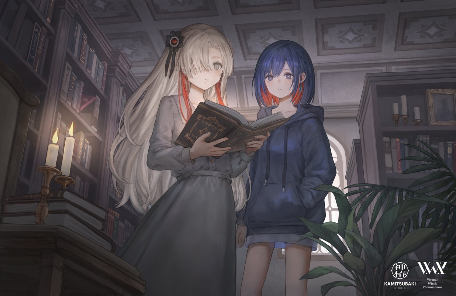 catzz, dress, isekai_joucho, kamitsubaki_studio, pantyhose, rim_(kamitsubaki_studio)