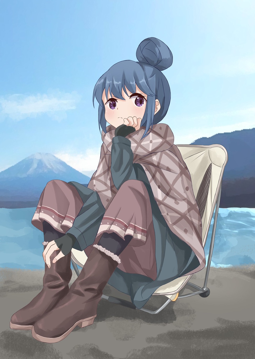 cs4126, pantyhose, shima_rin, yurucamp