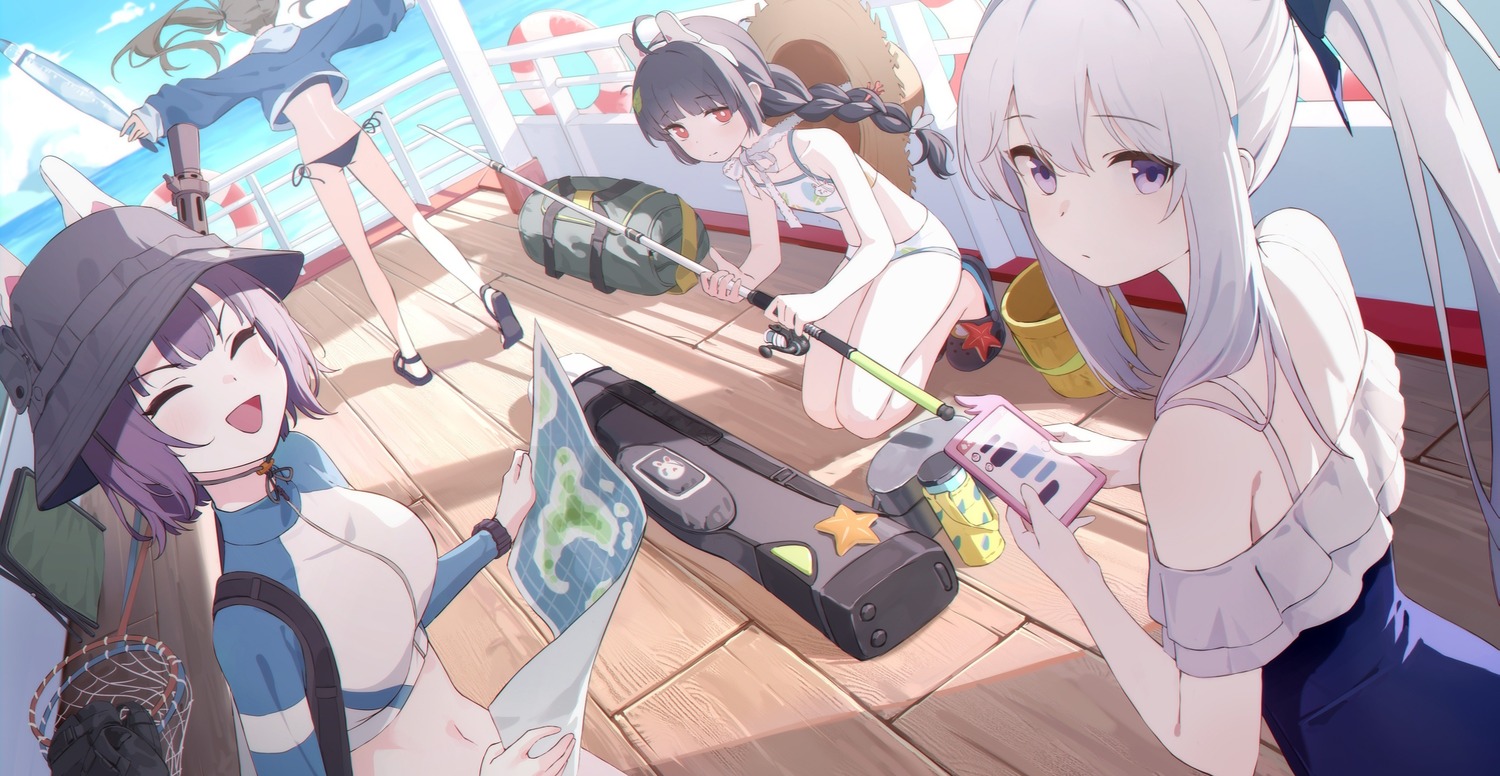 animal_ears, ass, bikini, blue_archive, bunny_ears, kasumizawa_miyu, kazekura_moe, soeyumi