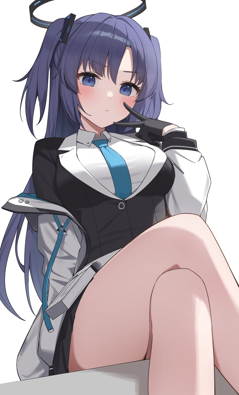 blue_archive, enpik, halo, hayase_yuuka, seifuku