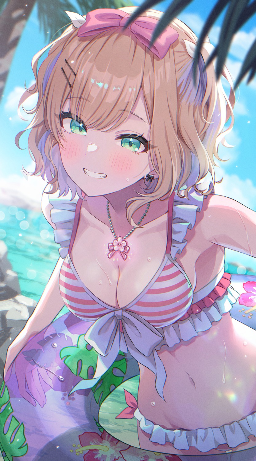 bikini, iris_black_games, kurumi_noah, momoimon, selfie, swimsuits, vspo!, wet