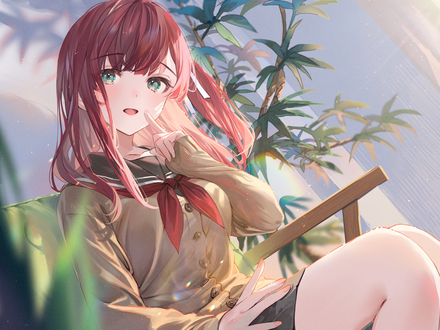 ouri_(aya_pine), seifuku, sweater