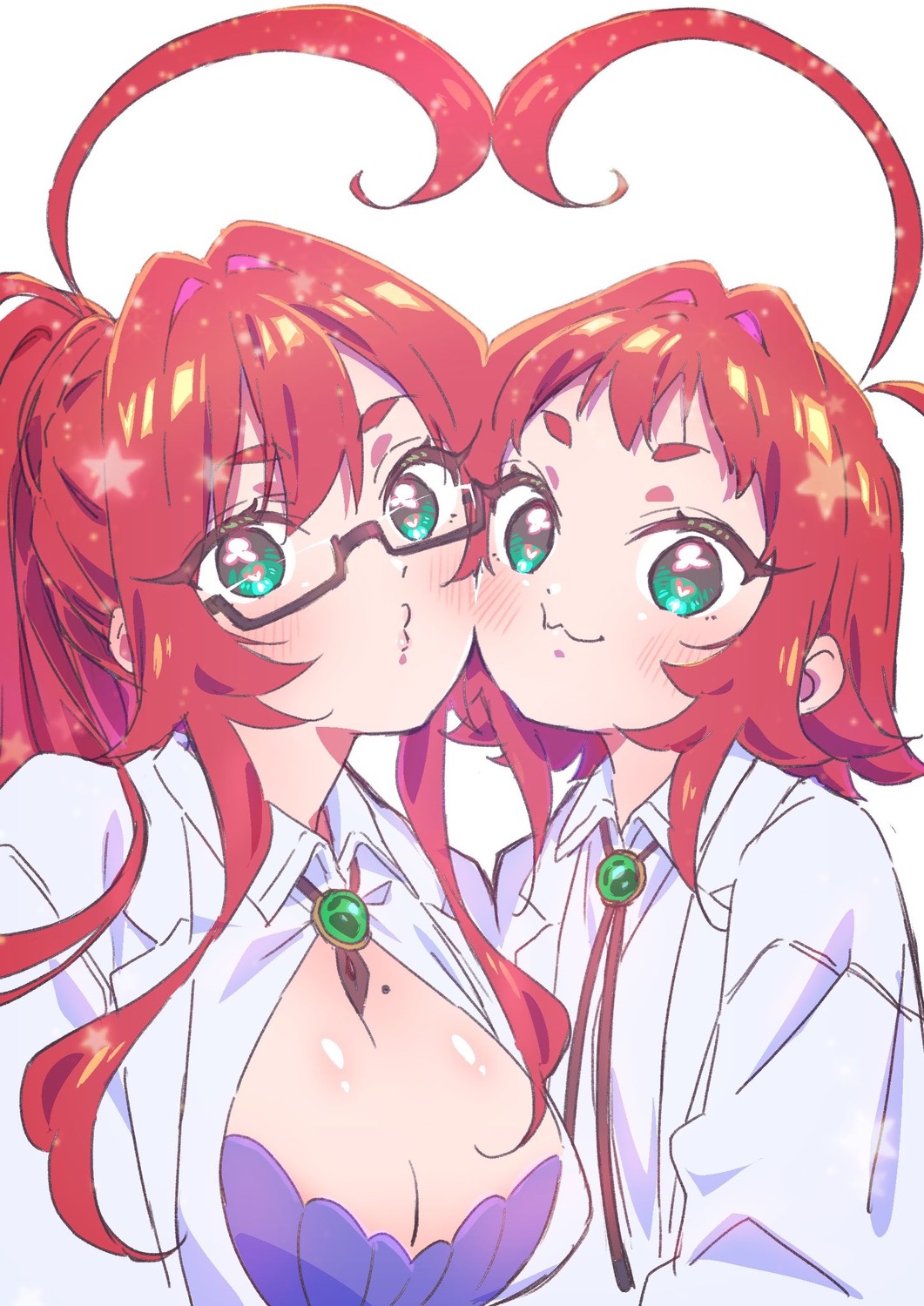 dress_shirt, kimi_no_koto_ga_dai_dai_dai_dai_daisuki_na_100-nin_no_kanojo, megane, sketch, yakuzen_kusuri, yano_akane