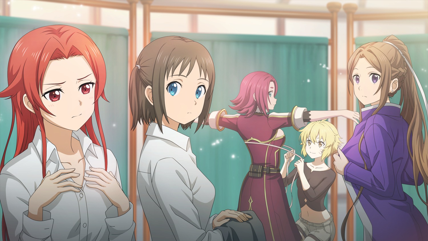 argo_(sword_art_online), dress_shirt, game_cg, medina_orthinanos, ronye_arabel, sortiliena_serlut, sword_art_online, sword_art_online_last_recollection