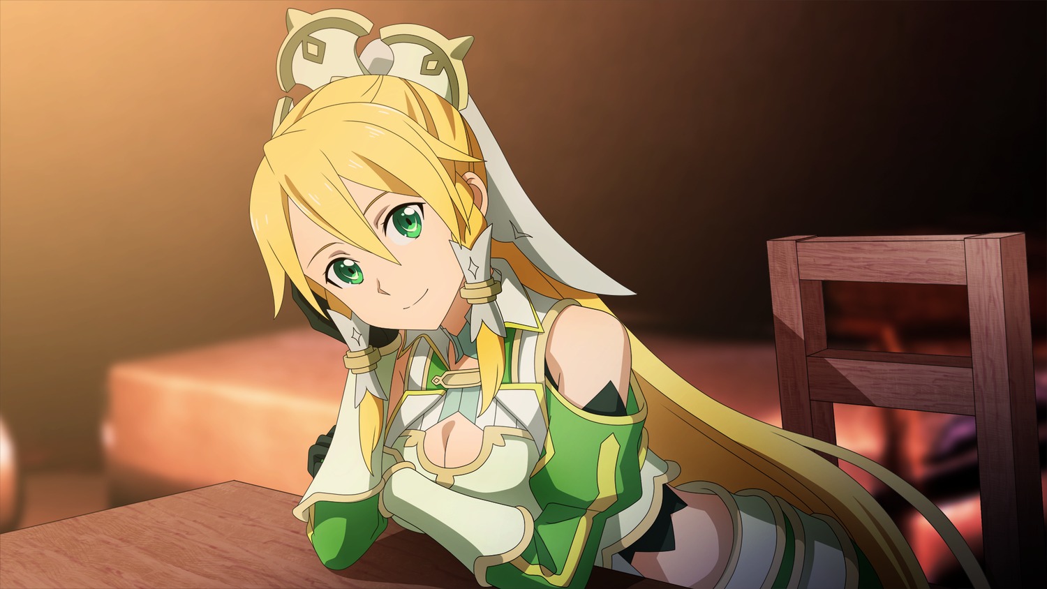 armor, cleavage, game_cg, leafa, sword_art_online, sword_art_online_last_recollection, tagme