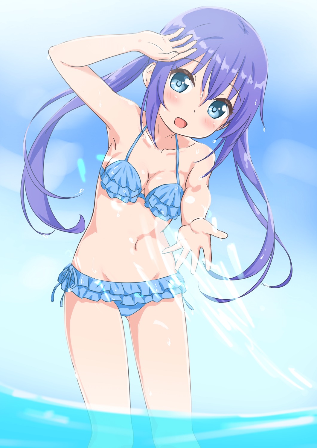 bikini, koisuru_asteroid, manaka_ao, swimsuits, warukusu, wet