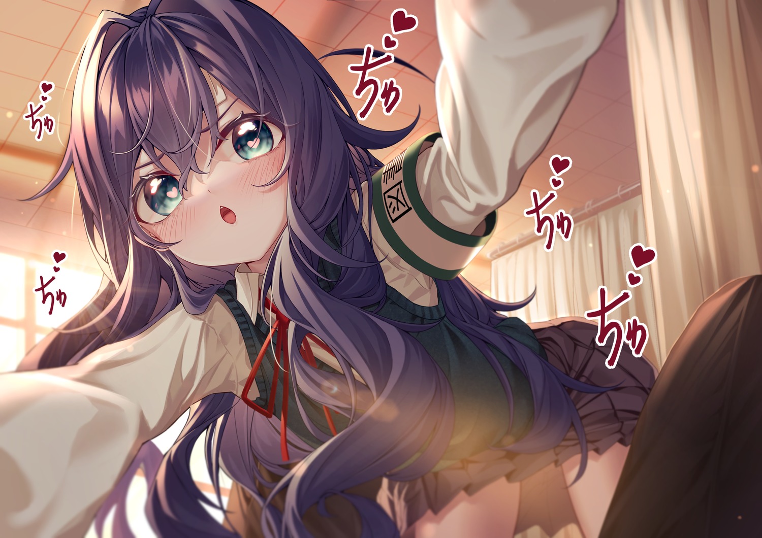 bratjasan, kimi_no_koto_ga_dai_dai_dai_dai_daisuki_na_100-nin_no_kanojo, seifuku, sweater, yoshimoto_shizuka