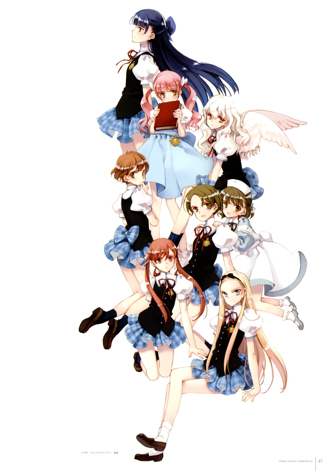 angel, color_issue, kagamiya_rin, kawasaki_yukina, koishikawa_kohane, littlewitch, mizuhara_tsuzumi, nurse