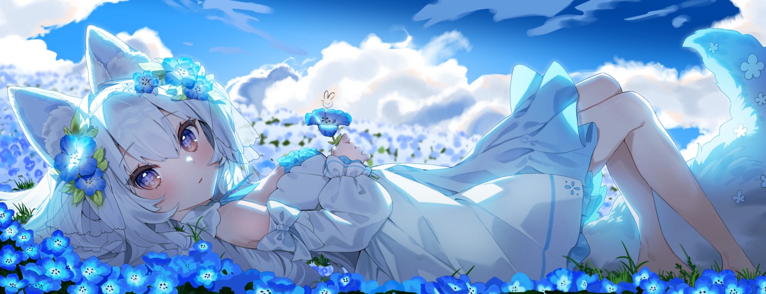 animal_ears, cheli_(kso1564), dress, tail