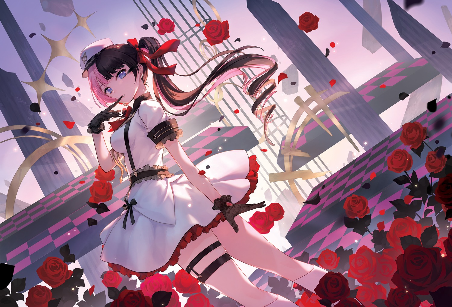 garter, iris_black_games, shine_cheese, tachibana_hinano, vspo!