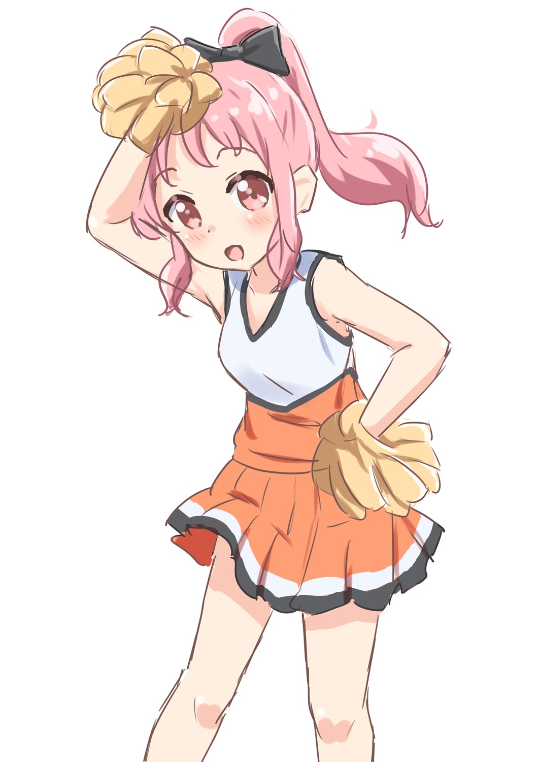 anima_yell!, cheerleader, hatoya_kohane, sketch, warukusu