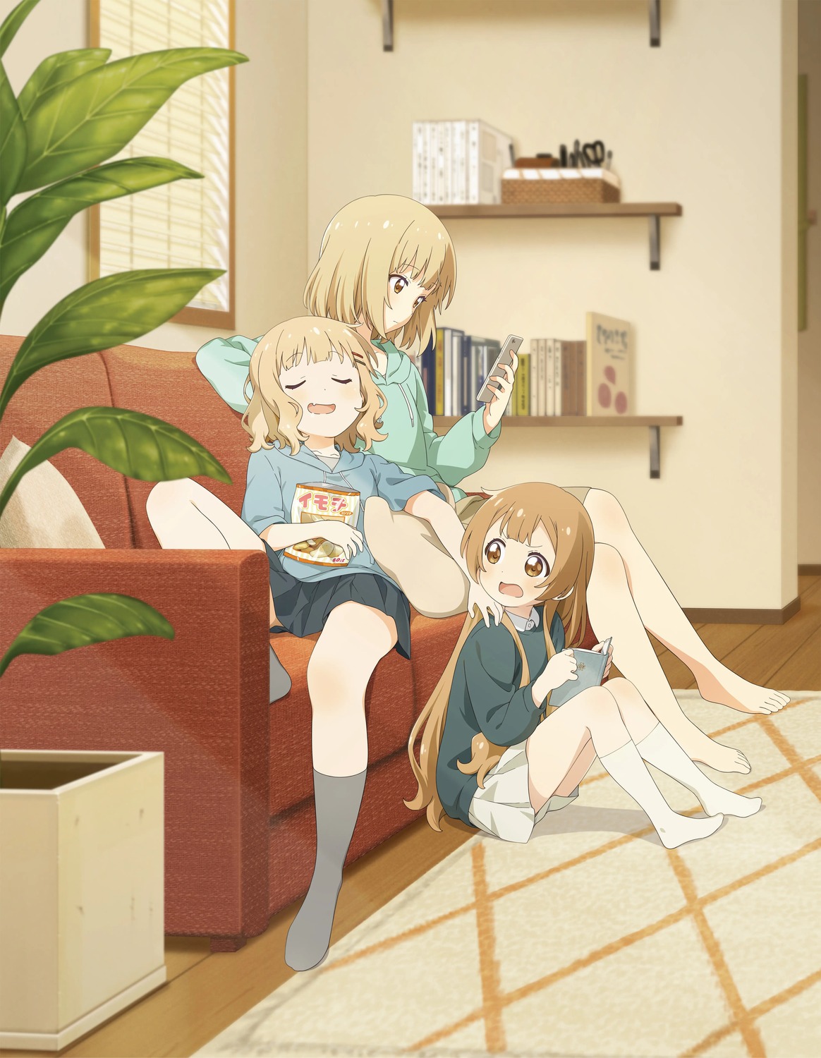 oomuro-ke, oomuro_hanako, oomuro_nadeshiko, oomuro_sakurako, seifuku, sweater, yuru_yuri