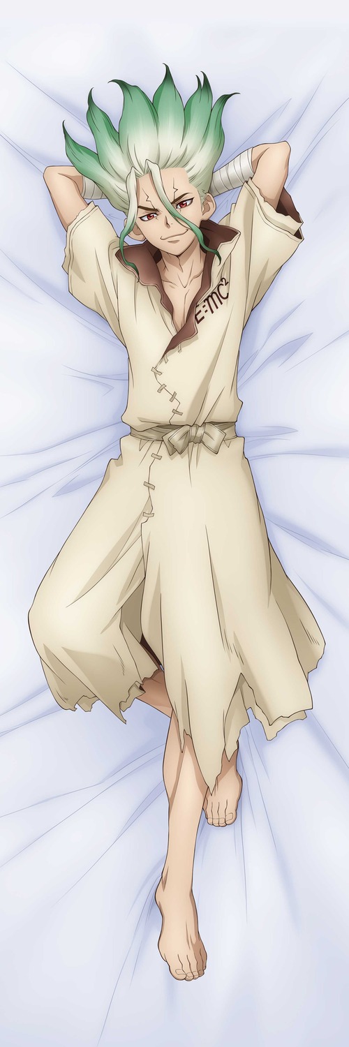 bandages, dakimakura, dr._stone, ishigami_senkuu, male, tagme