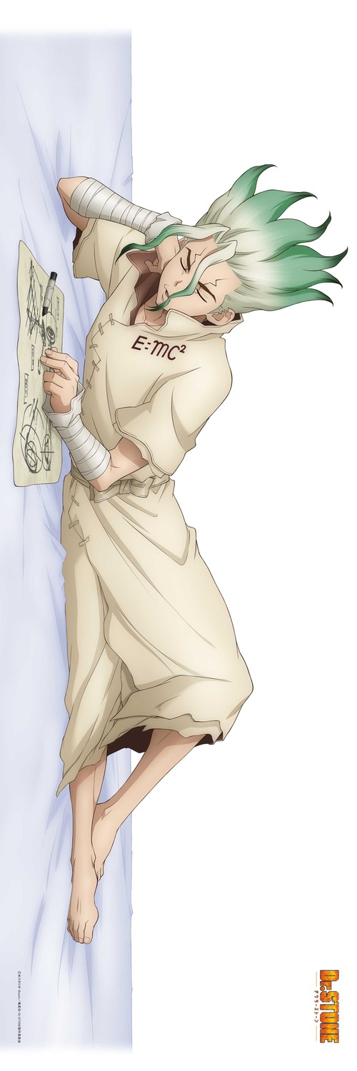 bandages, dakimakura, dr._stone, ishigami_senkuu, male, tagme