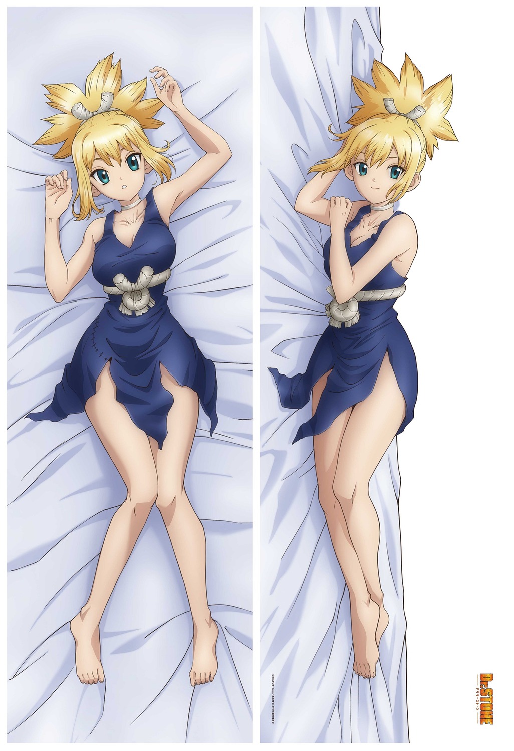 cleavage, dakimakura, dr._stone, dress, kohaku_(dr._stone), tagme