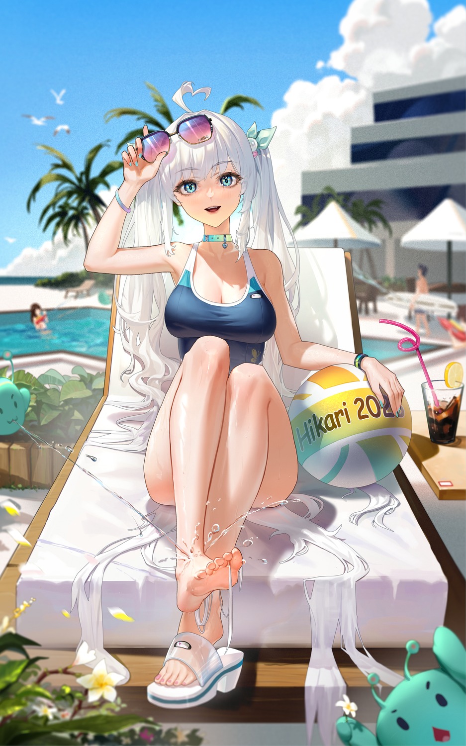 feet, megane, swimsuits, ta03545, wet
