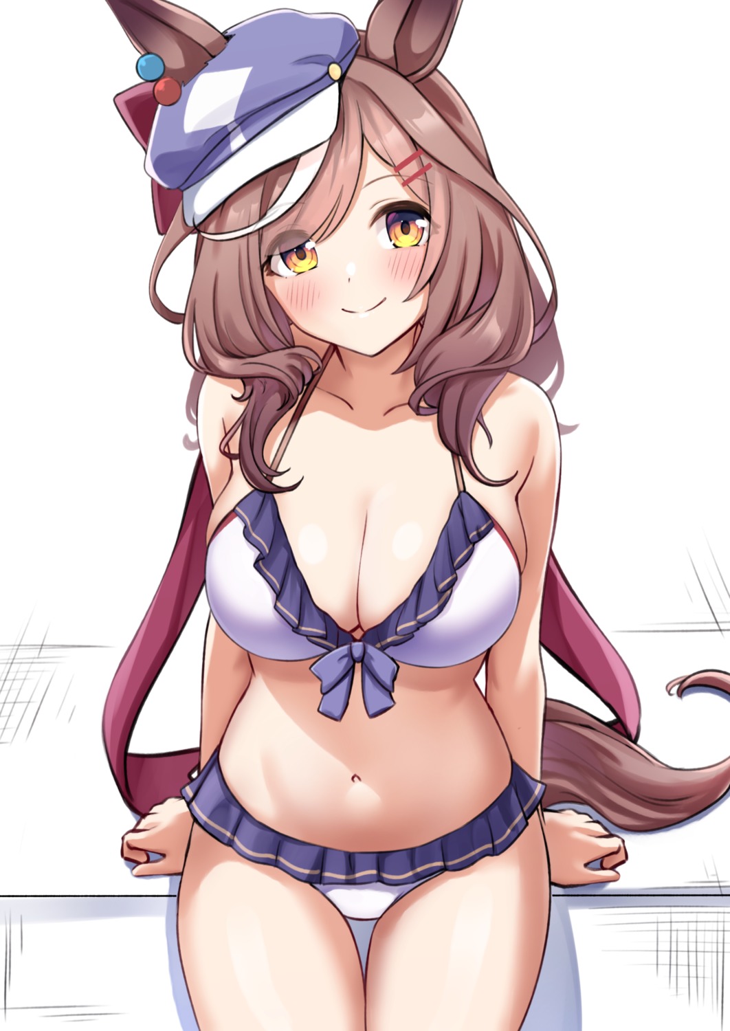 animal_ears, bikini, herohero_illust, matikane_tannhauser_(umamusume), swimsuits, tail, uma_musume_pretty_derby