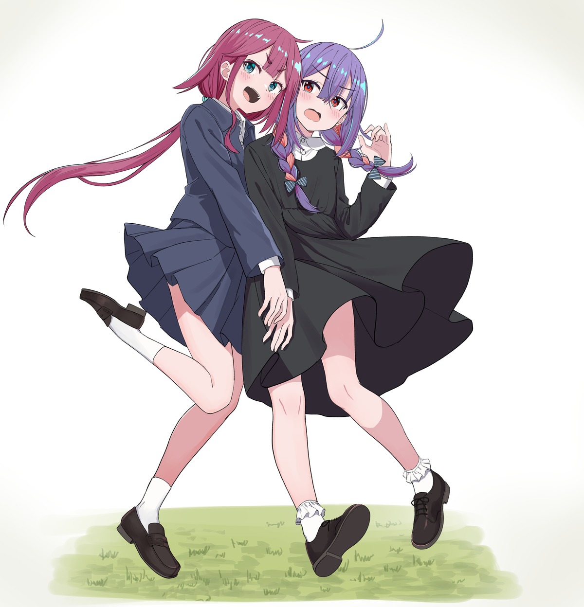 dress, seifuku, urushiushiru, yuri