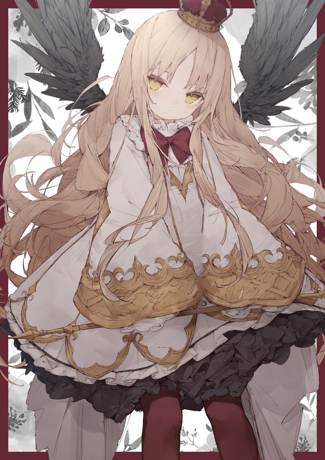 detexted, dolphro-kun, dress, weapon, wings