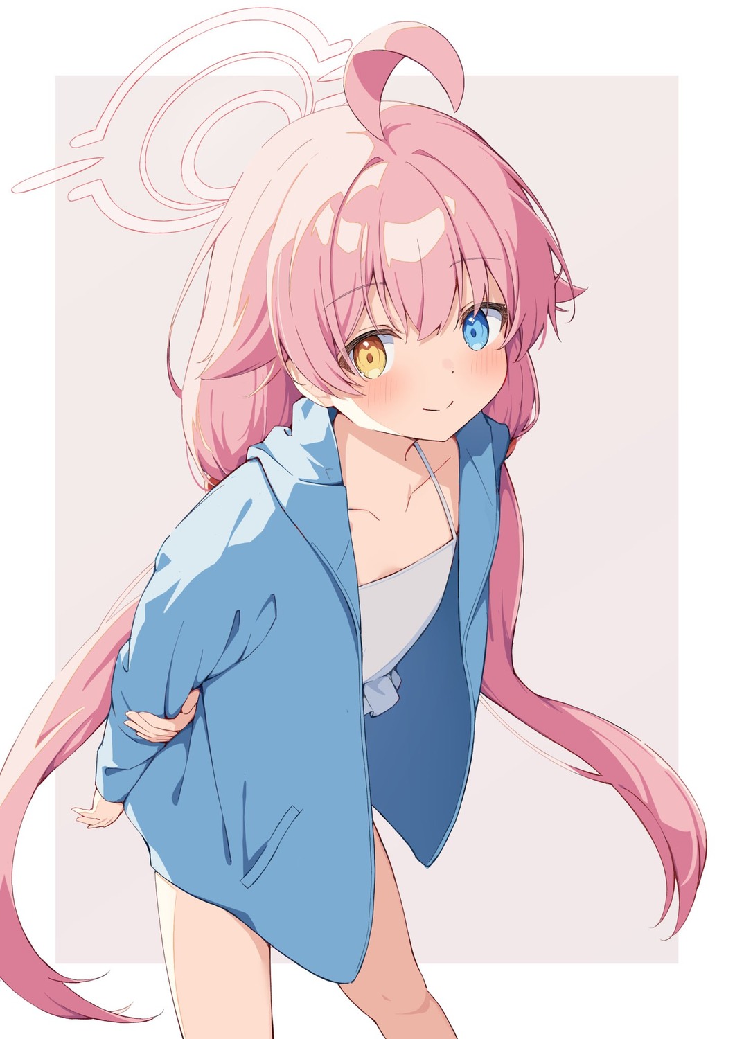 blue_archive, halo, heterochromia, hozuka, swimsuits, takanashi_hoshino