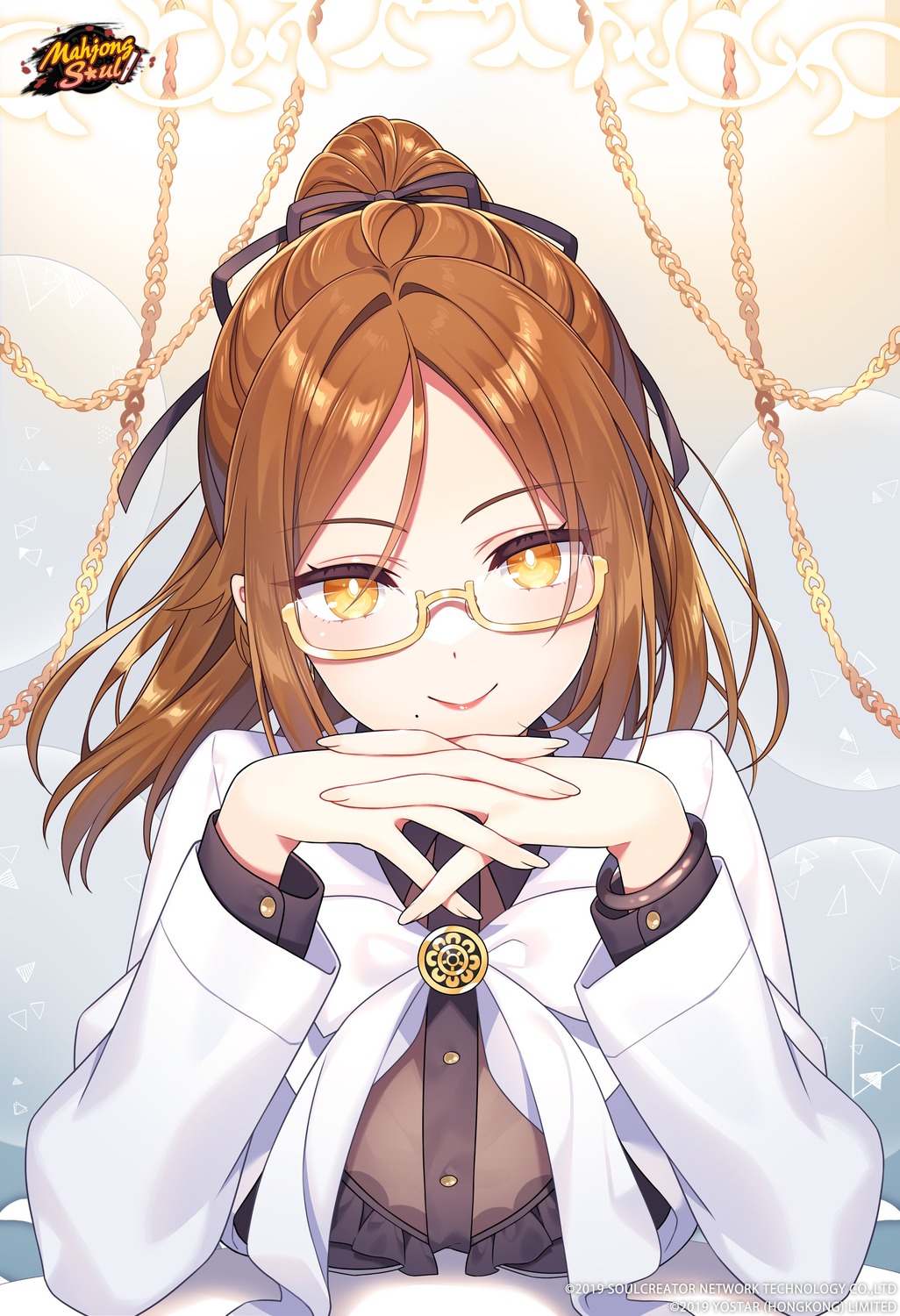 majsoul, megane, nagino_shizuku, terasaki_chihori