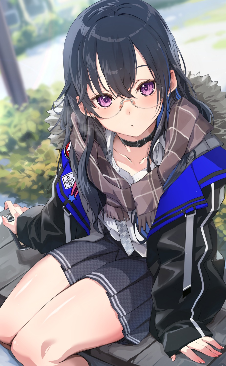 ichinose_uruha, lupinus_virtual_games, megane, ruo, seifuku, vspo!