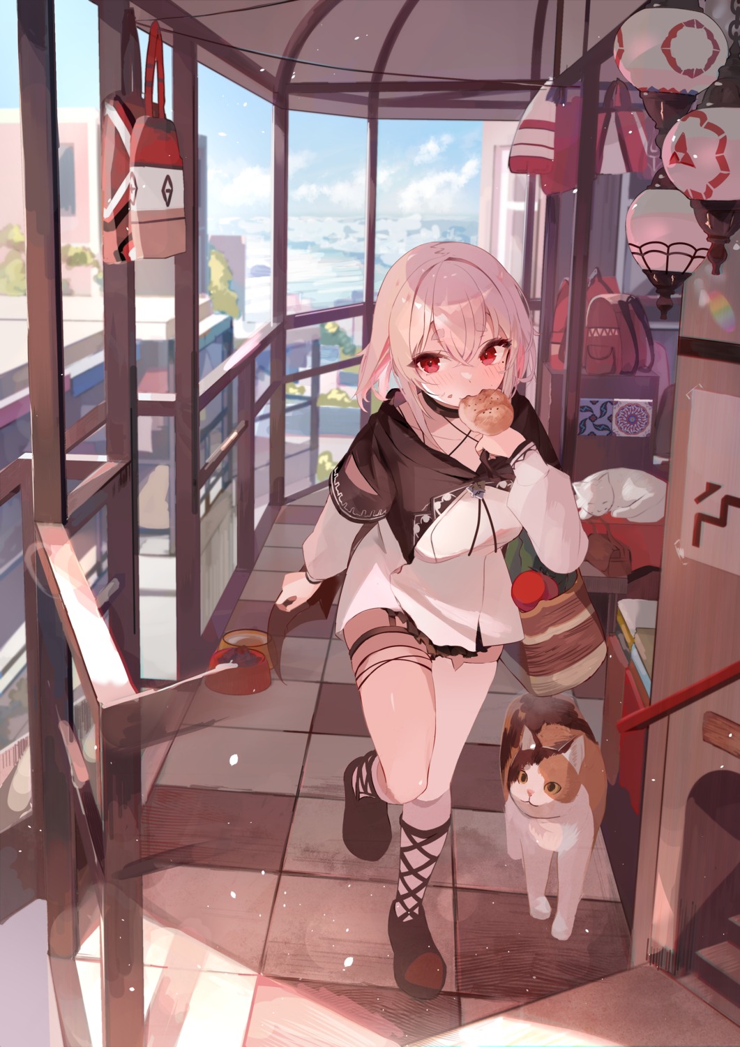 garter, neko, tamago_nezumi, thighhighs