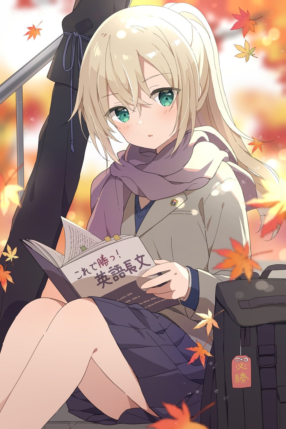 mochigome_(ununquadium), seifuku, skirt_lift, sweater