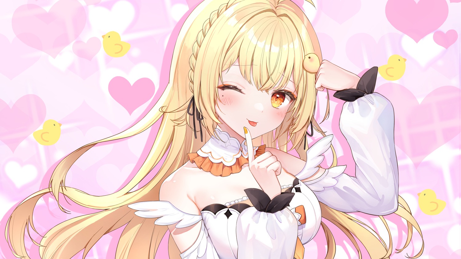 akasaka_asa, indie_virtual_youtuber, takanashi_anzu, wallpaper, wings