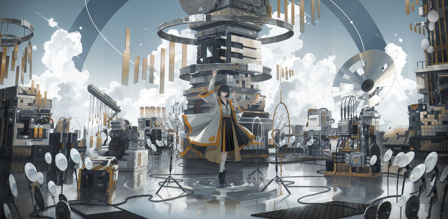 animal_ears, landscape, nekomimi, rotarran, seifuku