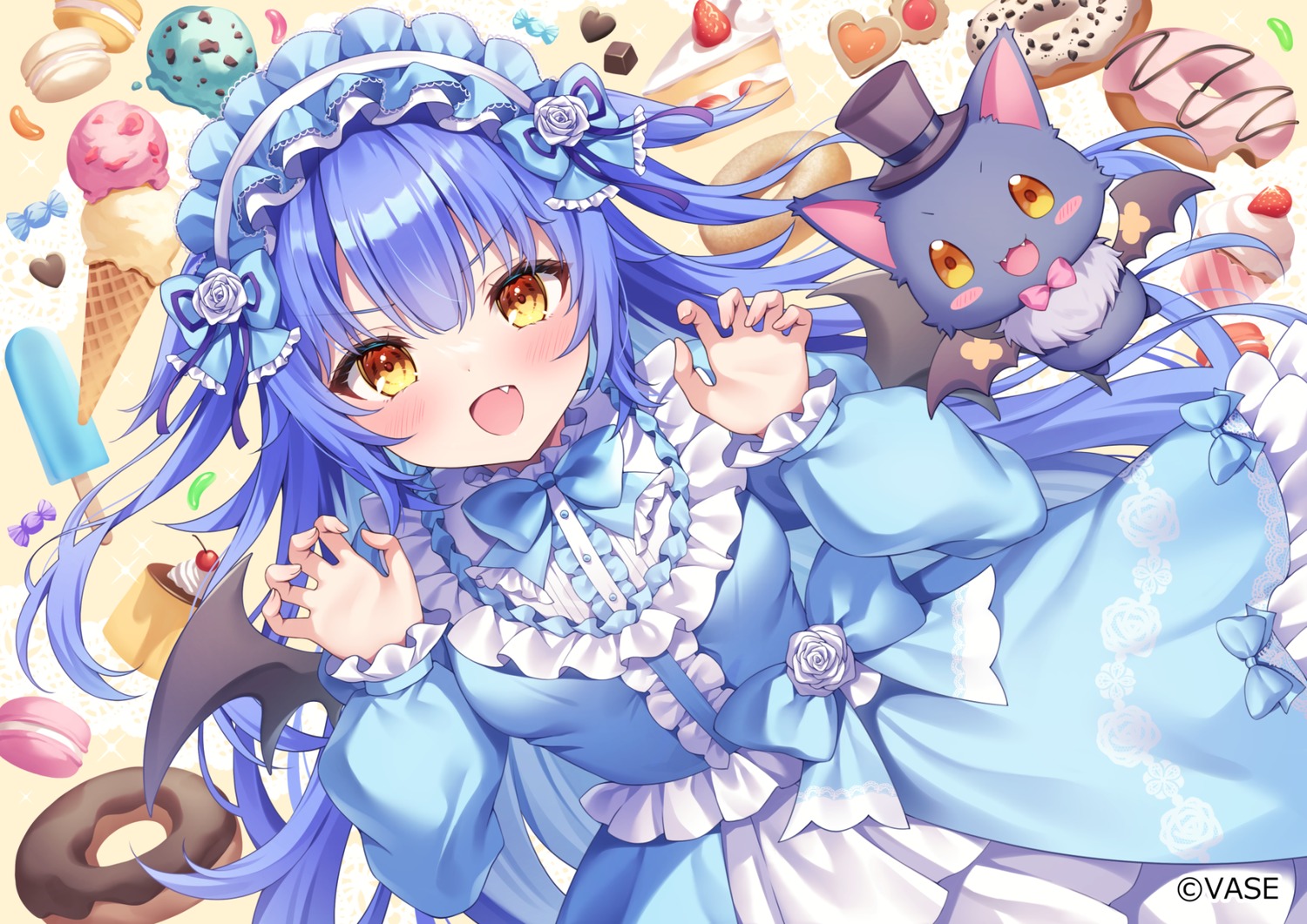 dress, lilia_tsepel, lolita_fashion, siooooono, vase_(vtuber_group), wings