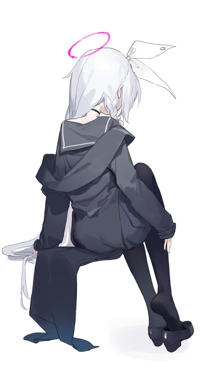 arona_(blue_archive), blue_archive, halo, pantyhose, plana_(blue_archive), seifuku, sh_(562835932)