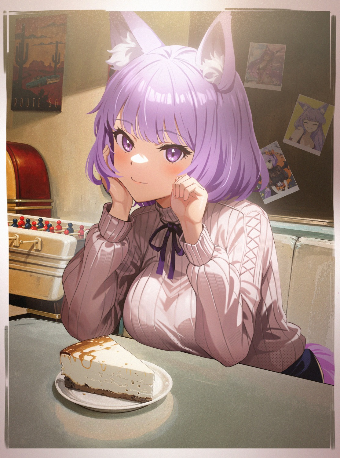 animal_ears, edgar_syu, quon_tama, sweater